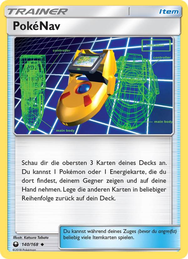 PokéNav 140 — Celestial Storm (German Pokémon TCG card)