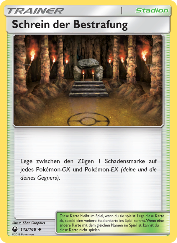 Schrein der Bestrafung 143 — Celestial Storm (German Pokémon TCG card)