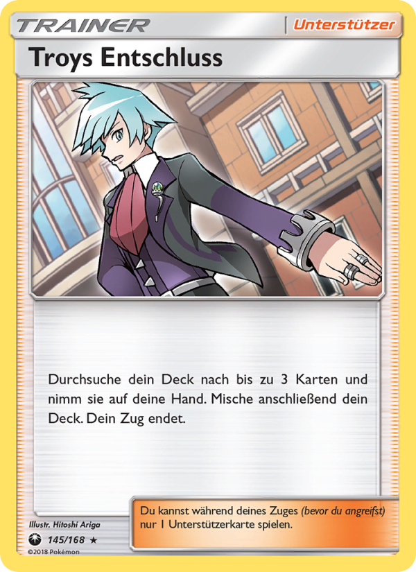 Troys Entschluss 145 — Celestial Storm (German Pokémon TCG card)