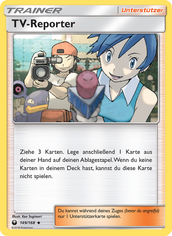 TV-Reporter 149 — Celestial Storm (German Pokémon TCG card)