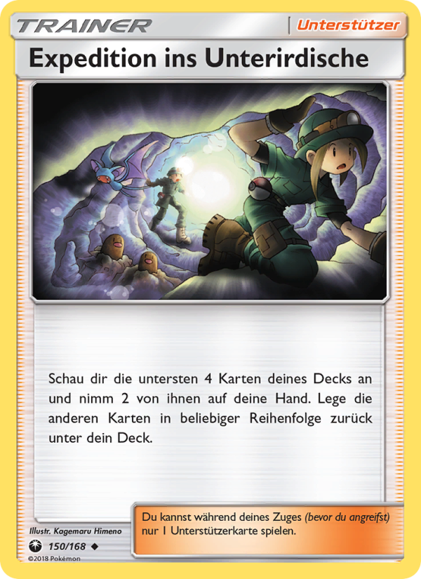 Expedition ins Unterirdische 150 — Celestial Storm (German Pokémon TCG card)