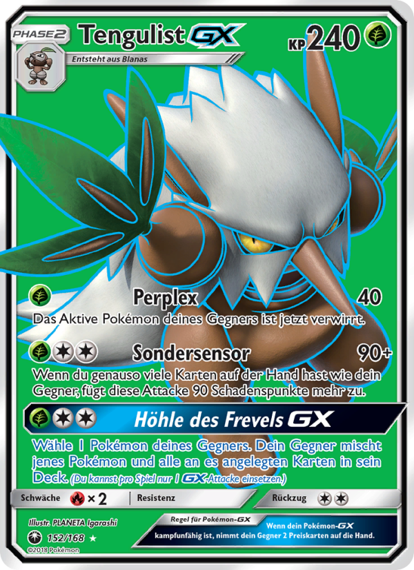 Tengulist GX 152 — Celestial Storm (German Pokémon TCG card)