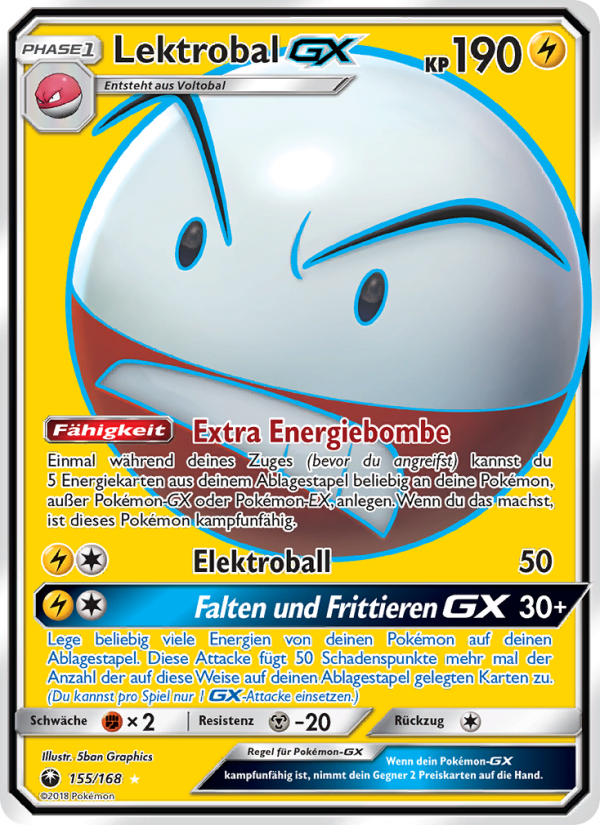 Lektrobal GX 155 — Celestial Storm (German Pokémon TCG card)