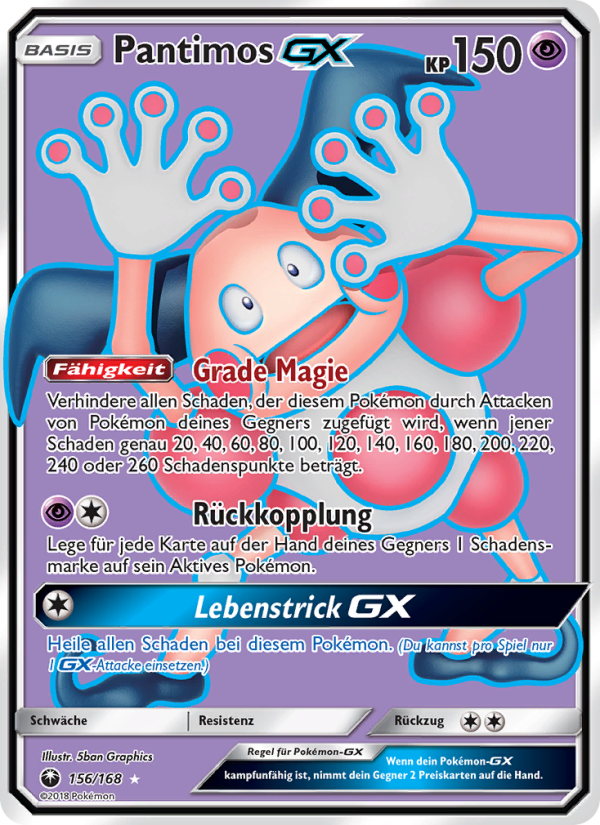 Pantimos GX 156 — Celestial Storm (German Pokémon TCG card)