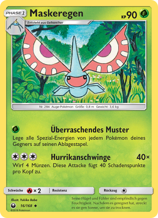Maskeregen 16 — Celestial Storm (German Pokémon TCG card)