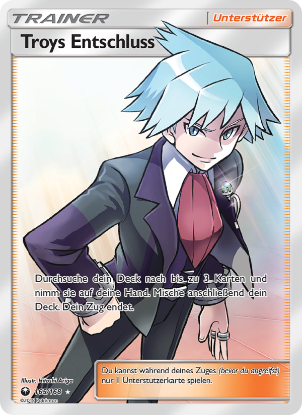 Troys Entschluss 165 — Celestial Storm (German Pokémon TCG card)