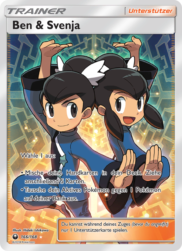 Ben & Svenja 166 — Celestial Storm (German Pokémon TCG card)