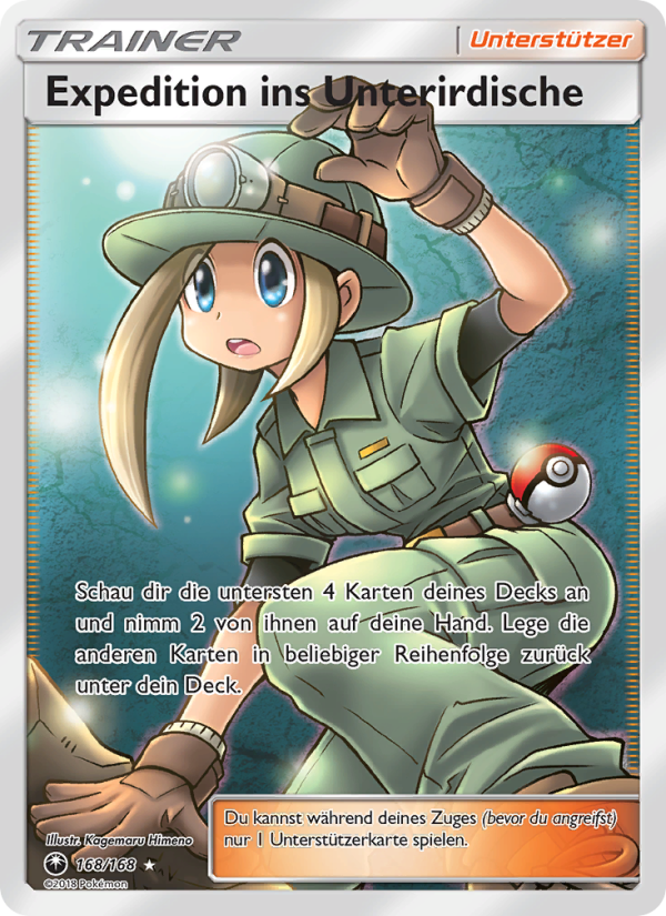 Expedition ins Unterirdische 168 — Celestial Storm (German Pokémon TCG card)