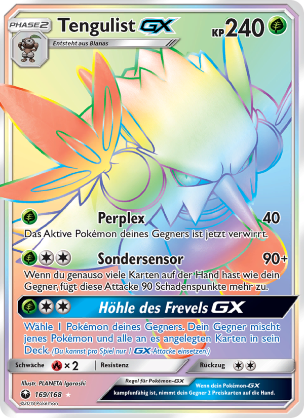 Tengulist GX 169 — Celestial Storm (German Pokémon TCG card)