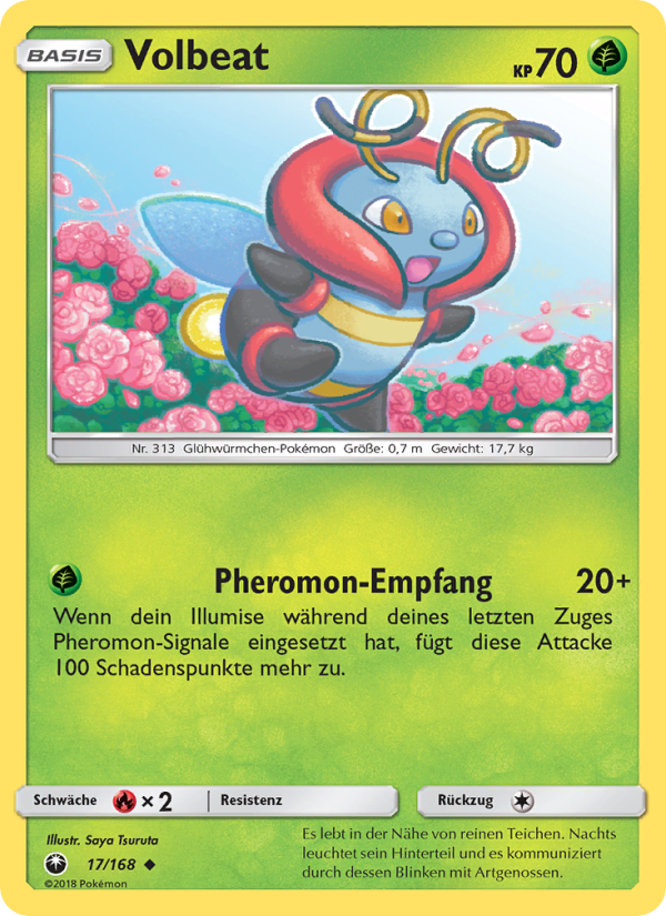 Volbeat 17 — Celestial Storm (German Pokémon TCG card)