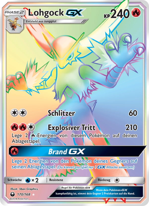 Lohgock GX 170 — Celestial Storm (German Pokémon TCG card)