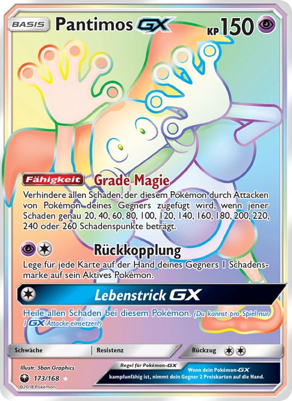 Pantimos GX 173 — Celestial Storm (German Pokémon TCG card)