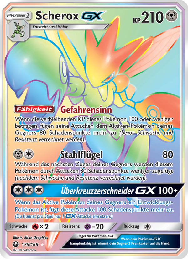 Scherox GX 175 — Celestial Storm (German Pokémon TCG card)