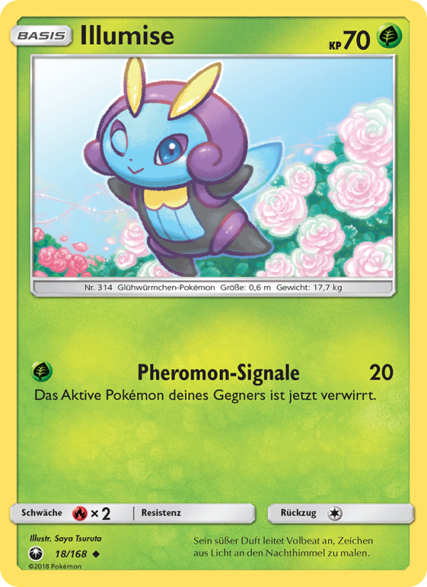 Illumise 18 — Celestial Storm (German Pokémon TCG card)
