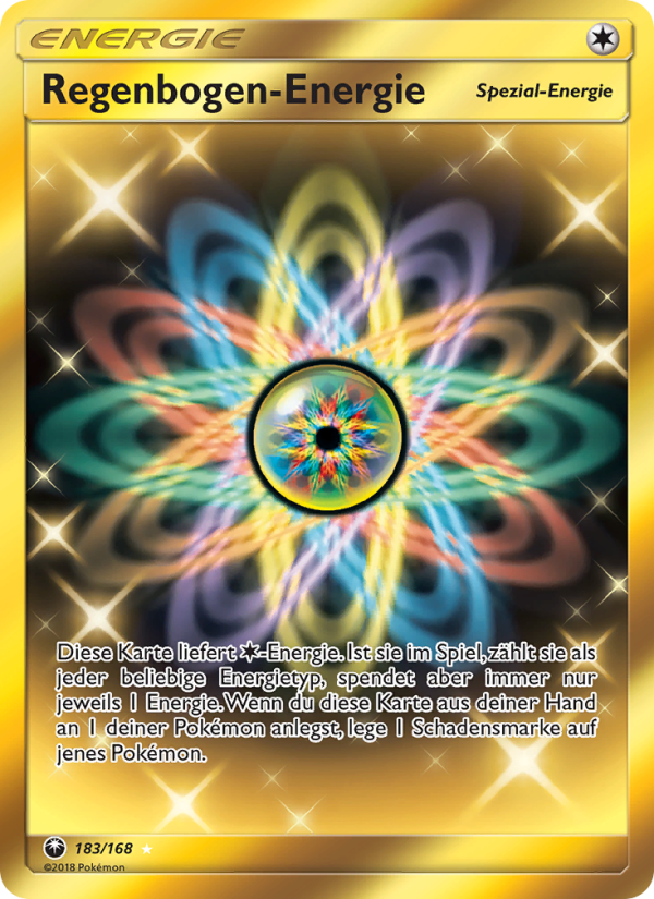 Regenbogen-Energie 183 — Celestial Storm (German Pokémon TCG card)