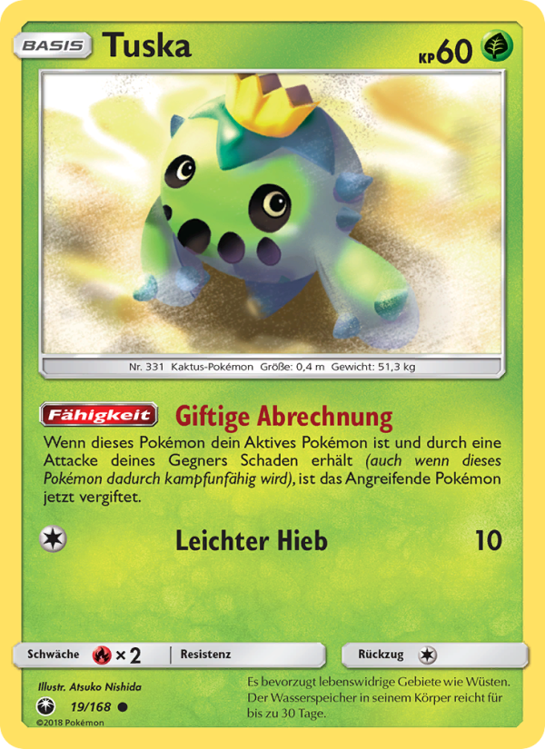 Tuska 19 — Celestial Storm (German Pokémon TCG card)