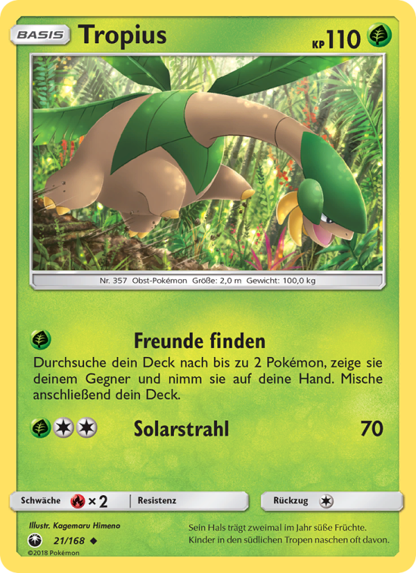 Tropius 21 — Celestial Storm (German Pokémon TCG card)