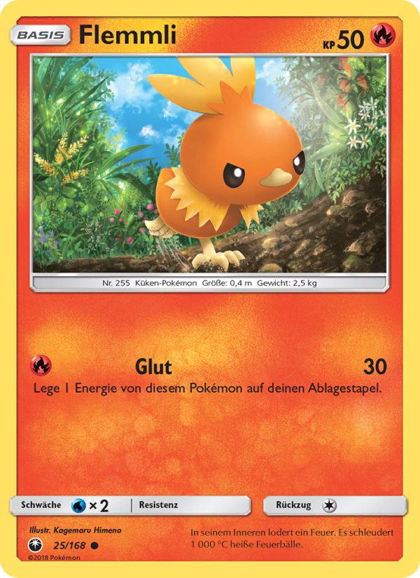 Flemmli 25 — Celestial Storm (German Pokémon TCG card)