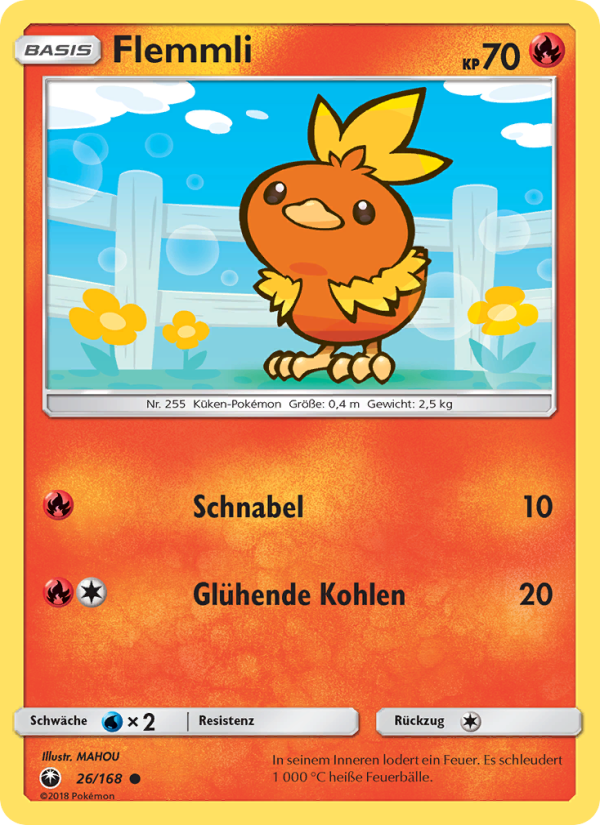 Flemmli 26 — Celestial Storm (German Pokémon TCG card)