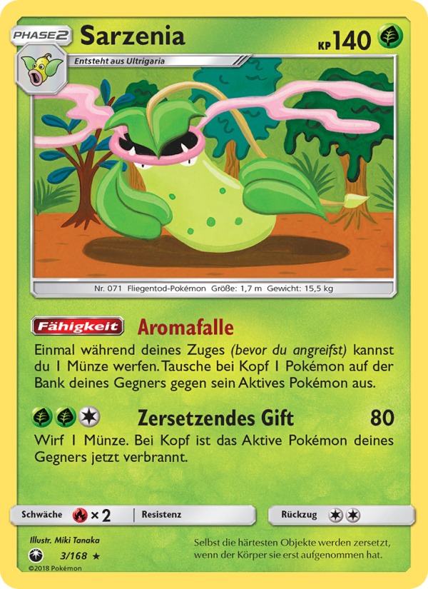 Sarzenia 3 — Celestial Storm (German Pokémon TCG card)