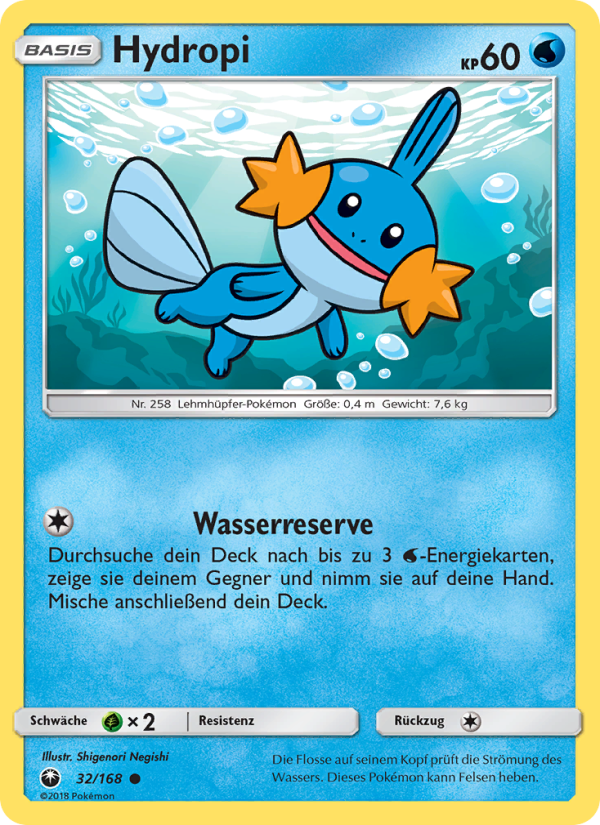 Hydropi 32 — Celestial Storm (German Pokémon TCG card)
