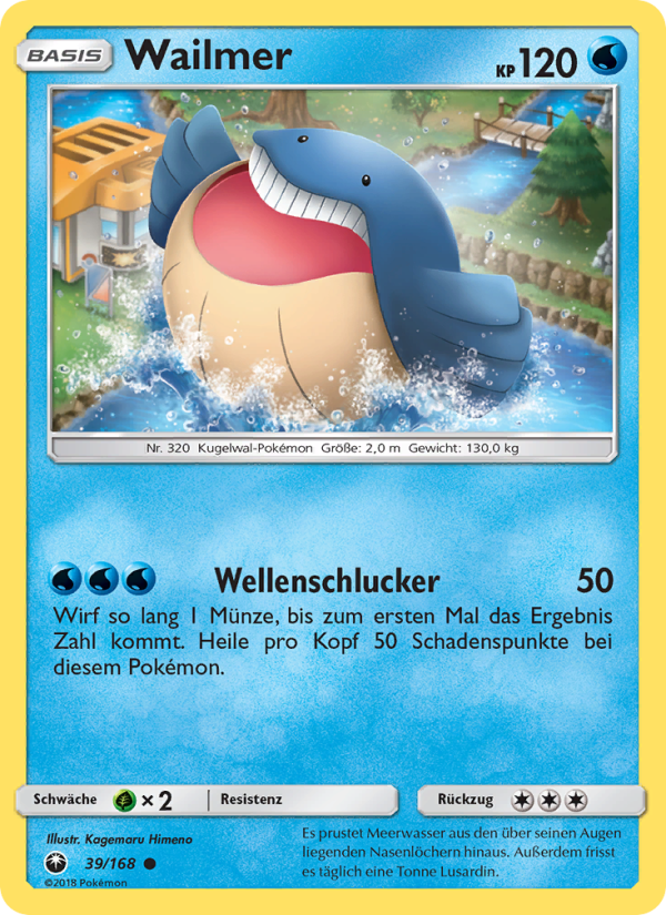 Wailmer 39 — Celestial Storm (German Pokémon TCG card)