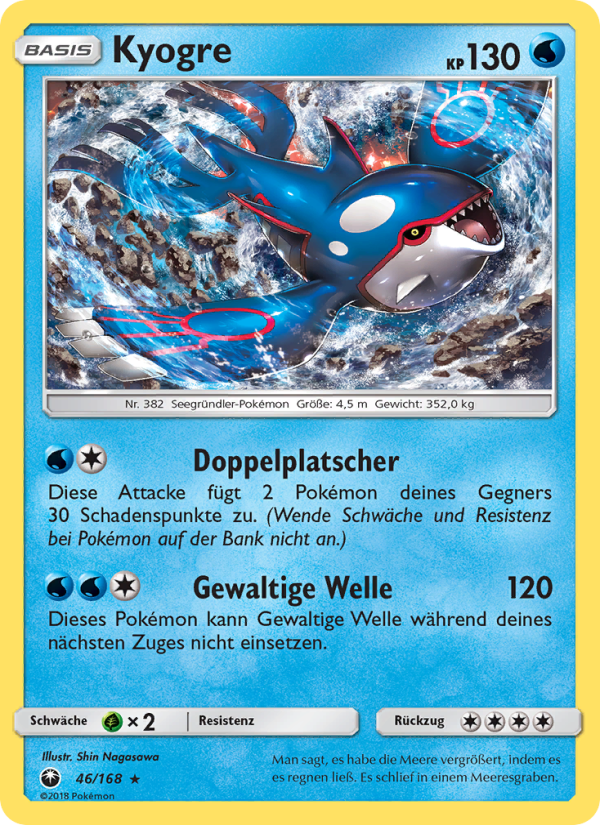 Kyogre 46 — Celestial Storm (German Pokémon TCG card)