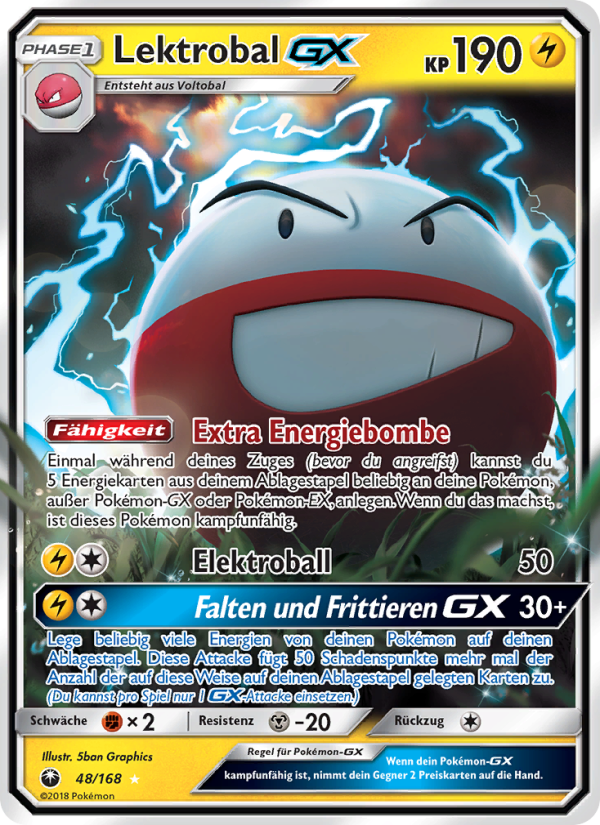 Lektrobal GX 48 — Celestial Storm (German Pokémon TCG card)
