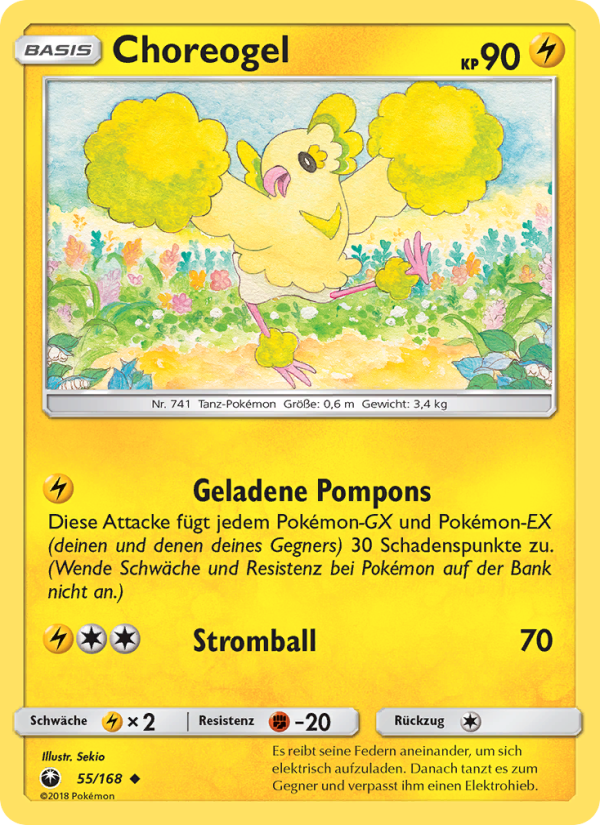 Choreogel 55 — Celestial Storm (German Pokémon TCG card)