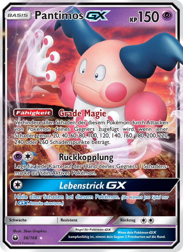 Pantimos GX 56 — Celestial Storm (German Pokémon TCG card)