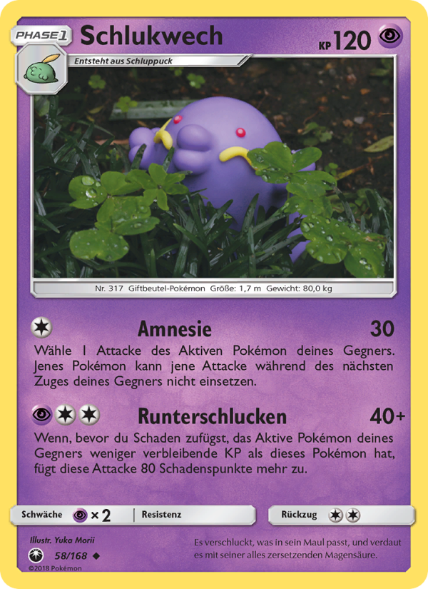 Schlukwech 58 — Celestial Storm (German Pokémon TCG card)