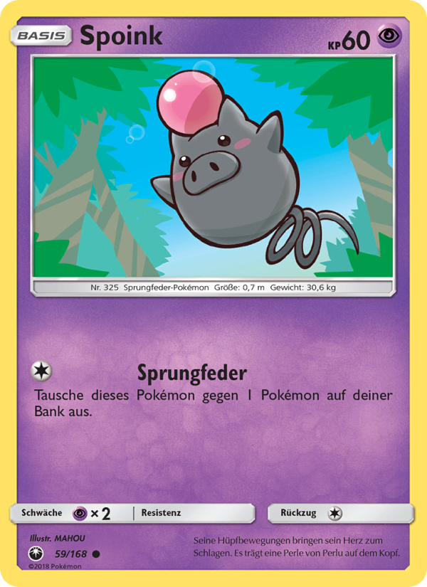 Spoink 59 — Celestial Storm (German Pokémon TCG card)
