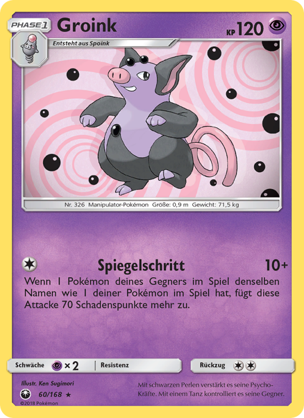 Groink 60 — Celestial Storm (German Pokémon TCG card)