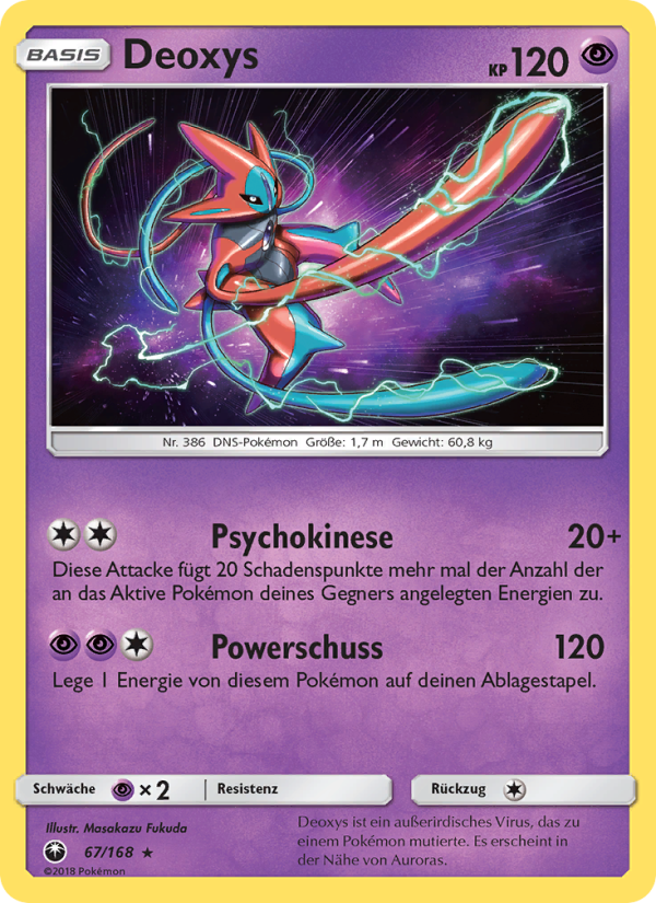 Deoxys 67 — Celestial Storm (German Pokémon TCG card)