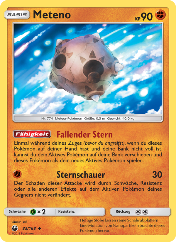 Meteno 83 — Celestial Storm (German Pokémon TCG card)