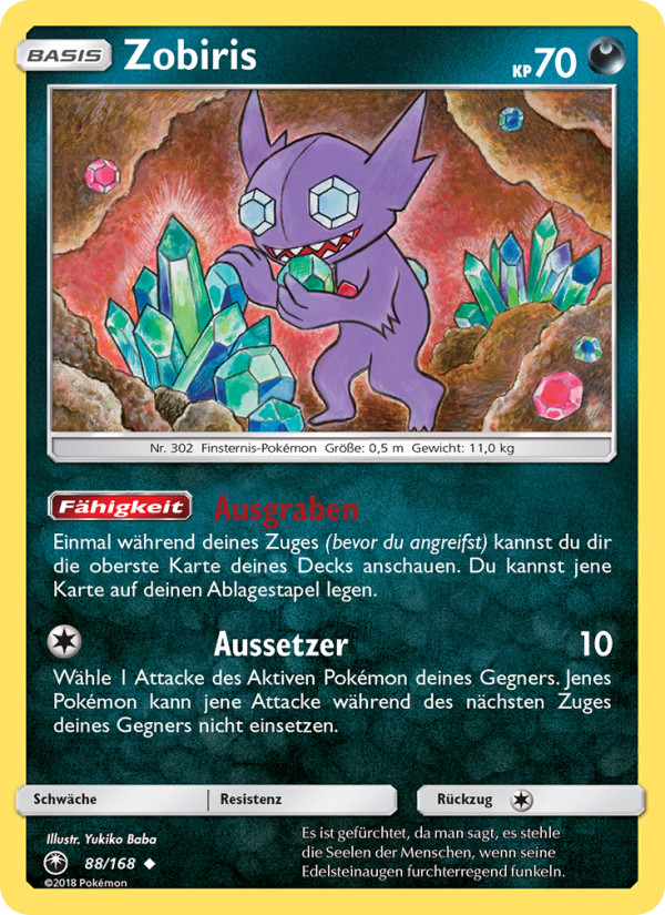 Zobiris 88 — Celestial Storm (German Pokémon TCG card)