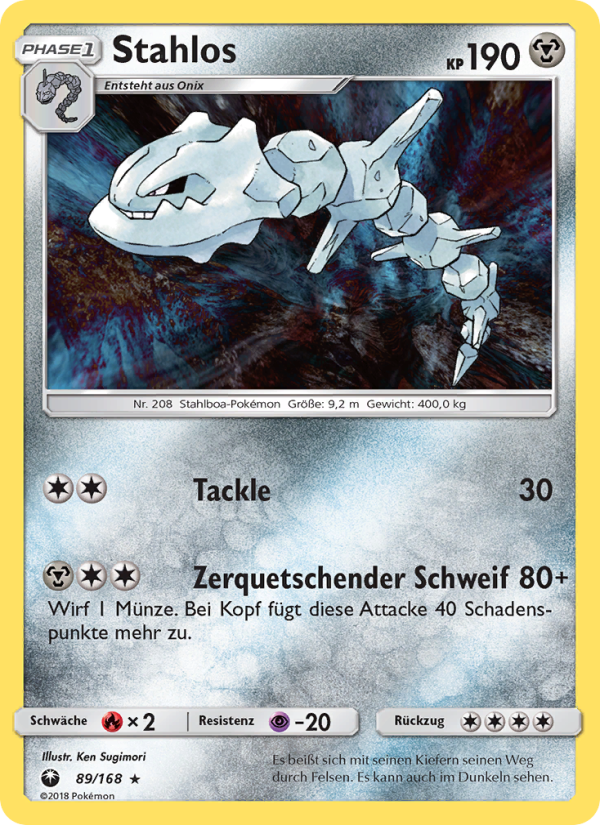 Stahlos 89 — Celestial Storm (German Pokémon TCG card)
