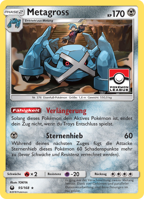 Metagross 95 — Celestial Storm (German Pokémon TCG card)