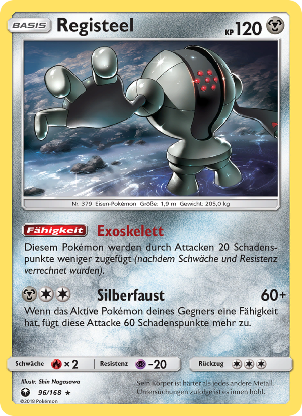 Registeel 96 — Celestial Storm (German Pokémon TCG card)