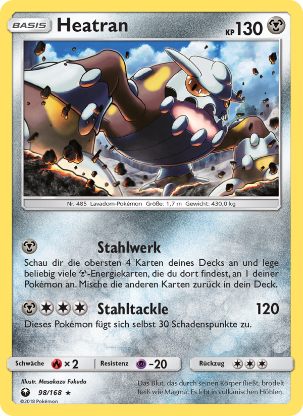 Heatran 98 — Celestial Storm (German Pokémon TCG card)