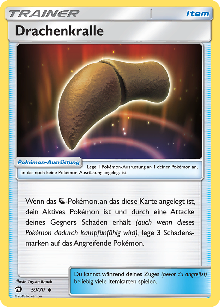 Drachenkralle 59 — Majestät Der Drachen (German Pokémon TCG card)