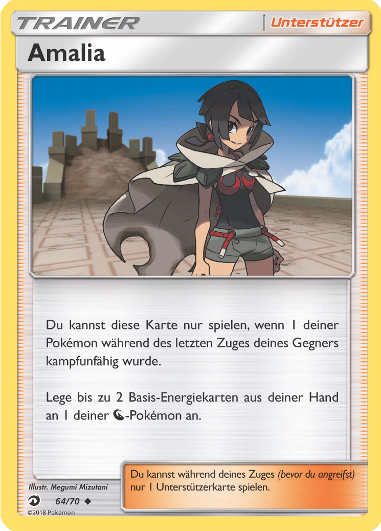 Amalia 64 — Majestät Der Drachen (German Pokémon TCG card)