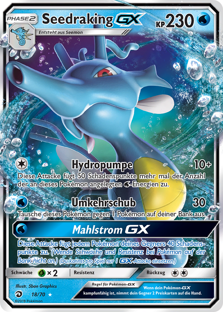 Seedraking GX 66 — Majestät Der Drachen (German Pokémon TCG card)