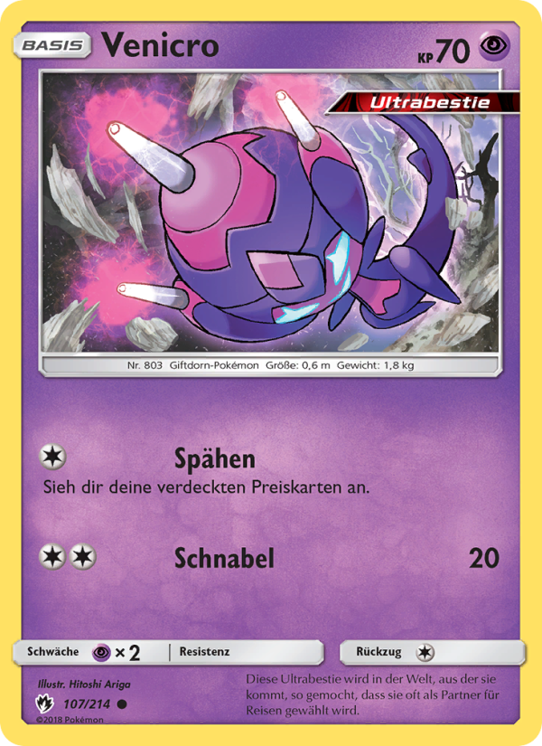 Venicro 107 — Lost Thunder (German Pokémon TCG card)