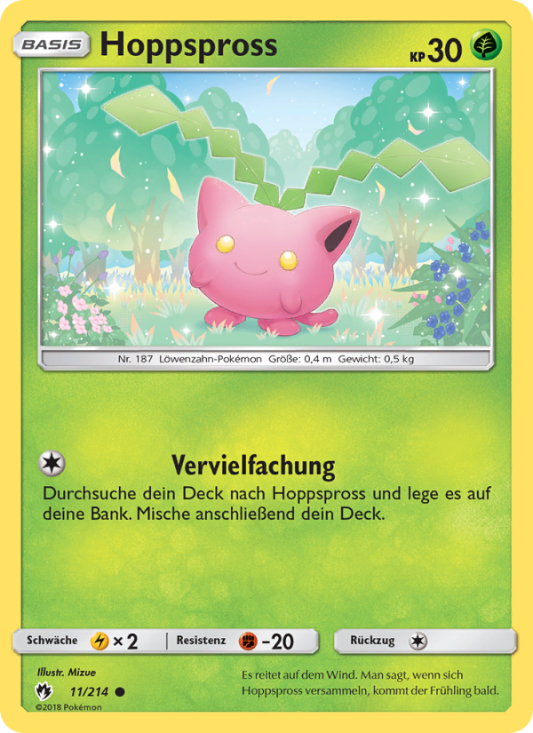 Hoppspross 11 — Lost Thunder (German Pokémon TCG card)