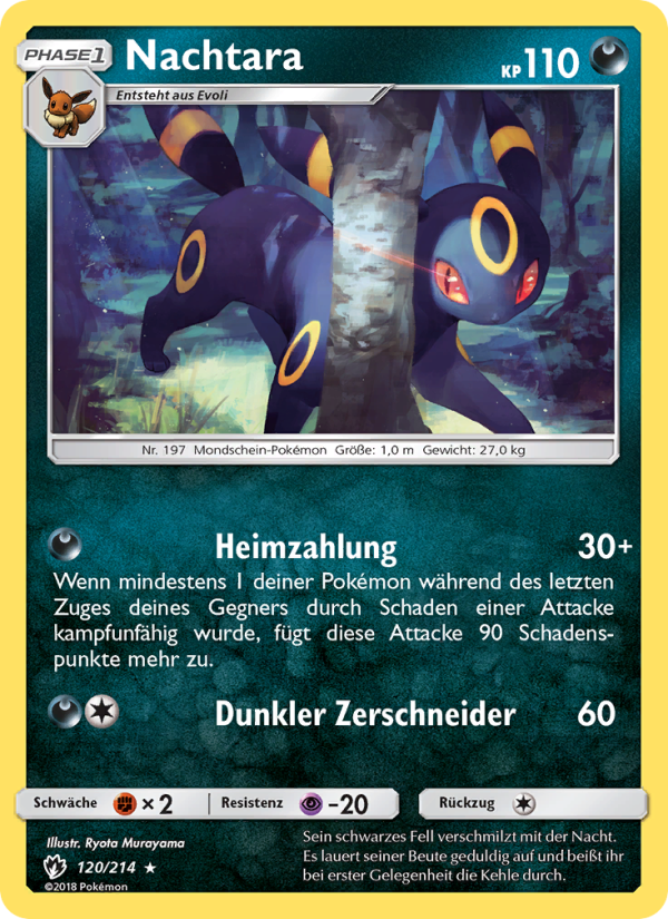 Nachtara 120 — Lost Thunder (German Pokémon TCG card)