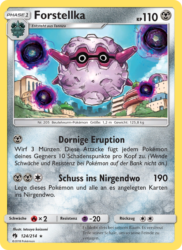 Forstellka 124 — Lost Thunder (German Pokémon TCG card)