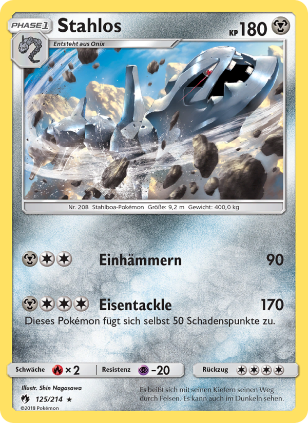 Stahlos 125 — Lost Thunder (German Pokémon TCG card)