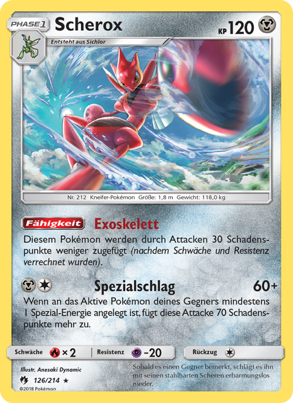 Scherox 126 — Lost Thunder (German Pokémon TCG card)