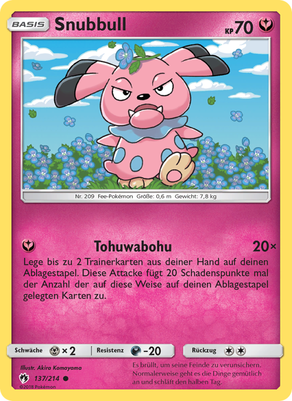 Snubbull 137 — Lost Thunder (German Pokémon TCG card)